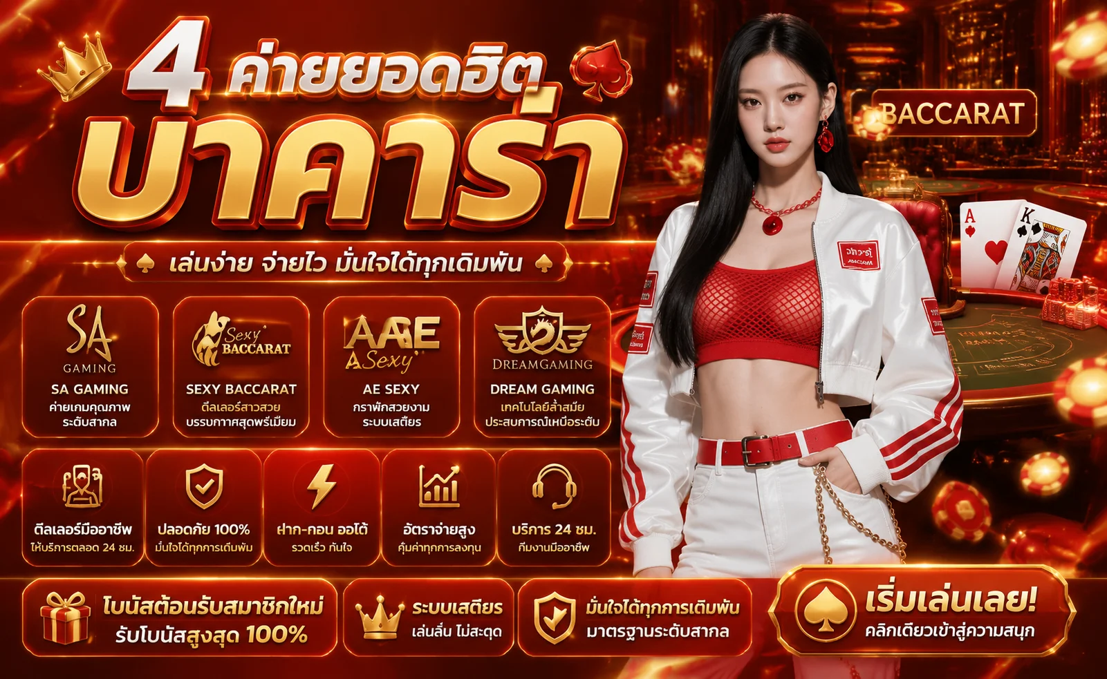 โต๊ะบาคาร่าสดคาสิโนออนไลน์ WINGS789
